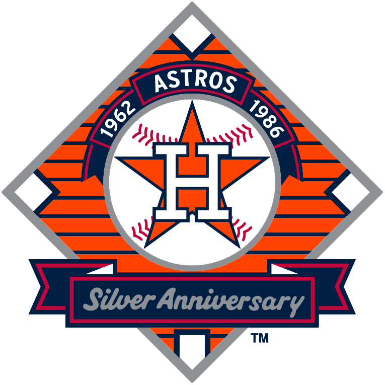 Houston Astros 1986 Anniversary Logo iron on paper